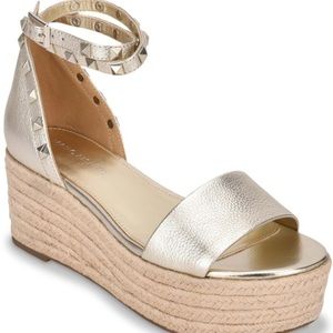 Marc Fisher Gold Leather Jazlyn